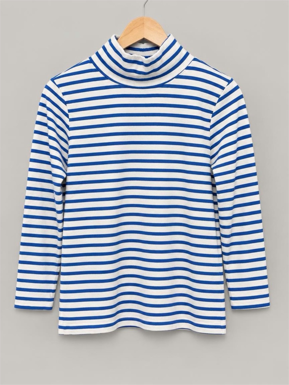 J. Crew Women’s XXS Blue & White Striped Turtleneck Long Sleeve Tee